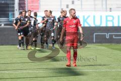 3. Fußball-Liga - Saison 2019/2020 - FC Ingolstadt 04 - Hallescher FC - Der 1:3 Treffer für Halle - enttäuschung - Beister Maximilian (#10,FCI) - Foto: Meyer Jürgen