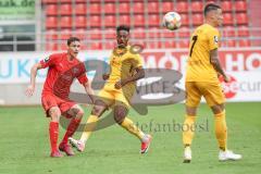 3. Liga - FC Ingolstadt 04 - SG Sonnenhof Großaspach - Maximilian Thalhammer (6, FCI) Joel Gerezgiher (10 SG) Panagiotis Vlachodimos (7 SG)