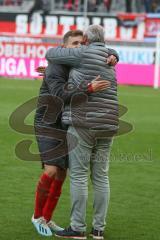 3. Fußball-Liga - Saison 2019/2020 - FC Ingolstadt 04 - FSV Zwickau - Dennis Eckert Ayensa (#7,FCI) - Peter Jackwerth FCI - Foto: Meyer Jürgen