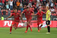3. Liga - Fußball - FC Ingolstadt 04 - Würzburger Kickers - Tor Fatih Kaya (9, FCI), 1:0 Jubel, Maximilian Beister (10, FCI) Maximilian Thalhammer (18, FCI)