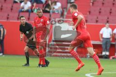 3. Fußball-Liga - Saison 2019/2020 - FC Ingolstadt 04 - Hansa Rostock - Ganiggia Ginola Elva (#14,FCI) beim Freistoß - Enttäuscht - Foto: Meyer Jürgen