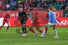 3. Liga - FC Ingolstadt 04 - Carl Zeiss Jena - Caniggia Ginola Elva (14, FCI) Dennis Eckert Ayensa (7, FCI) Ole Käuper (6 Jena)