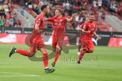 3. Liga - Fußball - FC Ingolstadt 04 - Würzburger Kickers - Tor Jubel Fatih Kaya (9, FCI) Marcel Gaus (19, FCI) Robin Krauße (23, FCI)