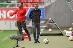 3. Liga - FC Ingolstadt 04 - SG Sonnenhof Großaspach - Co-Trainer Mark Fotheringham (FCI) Cheftrainer Tomas Oral (FCI)