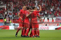 3. Liga - Fußball - FC Ingolstadt 04 - Würzburger Kickers - Tor Fatih Kaya (9, FCI), 1:0 Jubel, Robin Krauße (23, FCI) Peter Kurzweg (16, FCI) Stefan Kutschke (30, FCI)