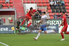 3. Liga - Fußball - FC Ingolstadt 04 - Hansa Rostock - Kopfball zum Tor Stefan Kutschke (30, FCI) Nico Rieble (Rostock 27)