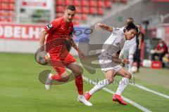 3. Liga - FC Ingolstadt 04 - FC Bayern Amateure - Maximilian Wolfram (8, FCI) Wooyeong Jeong (21 FCB)