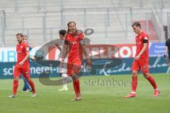 3. Liga - FC Ingolstadt 04 - FC Bayern Amateure - Niederlage hängende Köpfe Maximilian Thalhammer (6, FCI) Michael Heinloth (17, FCI) Björn Paulsen (4, FCI)