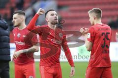 Im Bild: Fatih Kaya (#9 FC Ingolstadt) und Filip Bilbija (#35 FC Ingolstadt)

Fussball - 3. Bundesliga - Ingolstadt - Saison 2019/2020 - FC Ingolstadt 04 - M1. FC Kaiserlautern - 01.02.2020 -  Foto: Ralf Lüger