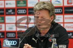 3. Liga - FC Ingolstadt 04 - KFC Uerdingen 05 - Pressekonferenz nach dem Spiel, Cheftrainer Jeff Saibene (FCI)