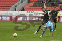 3. Fußball-Liga - Saison 2019/2020 - FC Ingolstadt 04 - Chemnitzer FC - Dennis Eckert Ayensa (#7,FCI)  - Milde Paul (#31 Chemnitz) - Foto: Meyer Jürgen