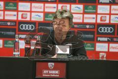 3. Fußball-Liga - Saison 2019/2020 - FC Ingolstadt 04 -  Preußen Münster - Chef-Trainer Jeff Saibene (FCI) bei der Pressekonferenz - Foto: Meyer Jürgen