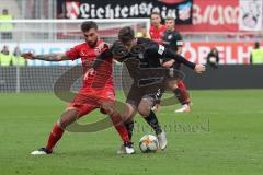 3. Liga - Fußball - FC Ingolstadt 04 - FSV Zwickau - Robin Krauße (23, FCI) Leon Jensen (8 Zwickau)