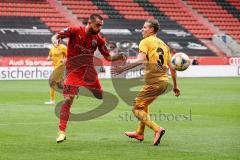 3. Liga - FC Ingolstadt 04 - SG Sonnenhof Großaspach - Robin Krauße (23, FCI) Ken Gipson (3 SG)