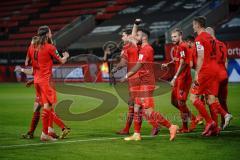 3. Liga - FC Ingolstadt 04 - SV Waldhof Mannheim - Maximilian Thalhammer (6, FCI) trifft zum 2:0 Tor Jubel, Marcel Gaus (19, FCI) Tobias Schröck (21, FCI) Fatih Kaya (9, FCI) Caniggia Ginola Elva (14, FCI) Nico Antonitsch (5, FCI) Stefan Kutschke (30, FCI