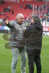 3. Fußball-Liga - Saison 2019/2020 - FC Ingolstadt 04 - FSV Zwickau - Peter Jackwerth FCI und Chef-Trainer Jeff Saibene (FCI) - Foto: Meyer Jürgen