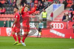 3. Liga - Fußball - FC Ingolstadt 04 - FSV Zwickau - Tor Jubel Dennis Eckert Ayensa (7, FCI) Fatih Kaya (9, FCI)