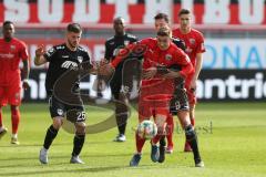 3. Fußball-Liga - Saison 2019/2020 - FC Ingolstadt 04 - KFC Uerdingen - Patrick Sussek (#37,FCI) - Tom Boere (#9 Uerdingen) - Foto: Meyer Jürgen