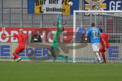 3. Fußball-Liga - Saison 2019/2020 - FC Ingolstadt 04 - Carl Zeiss Jena - Nico Antonitsch (#5,FCI)  - Torwart Fabijan Buntic (#24,FCI)  - Foto: Meyer Jürgen