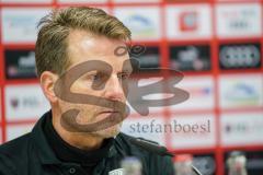 3. Liga - FC Ingolstadt 04 - Carl Zeiss Jena - Pressekonferenz nach dem Spiel Cheftrainer Rico Schmitt (Jena)