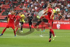 3. Liga - Fußball - FC Ingolstadt 04 - Würzburger Kickers - Patrick Sussek (37, FCI) Sebastian Schuppan (27 Würzburg) Kopfballduell