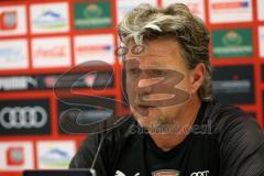 3. Liga - Fußball - FC Ingolstadt 04 - Hansa Rostock - Pressekonferenz nach dem Spiel Cheftrainer Jeff Saibene (FCI)