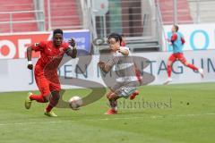 3. Liga - FC Ingolstadt 04 - FC Bayern Amateure - Frederic Ananou (2, FCI) Wooyeong Jeong (21 FCB)