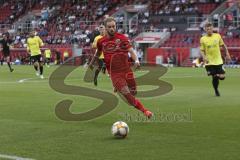 Im Bild: Maximilian Beister (#10 FC Ingolstadt) klärt den Ball ins Seitenaus

Fussball - 3. Bundesliga - Ingolstadt - Saison 2019/2020 - FC Ingolstadt 04 - Würzburger Kickers - 02.08.2019 -  Foto: Ralf Lüger/rsp-sport.de