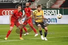 3. Liga - FC Ingolstadt 04 - SV Waldhof Mannheim - Tobias Schröck (21, FCI) Nico Antonitsch (5, FCI) Christiansen Max (13 Mannheim)