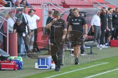 3. Fußball-Liga - Saison 2019/2020 - FC Ingolstadt 04 - Hallescher FC - Chef-Trainer Jeff Saibene (FCI) - Foto: Meyer Jürgen