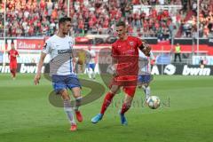 3. Liga - Fußball - FC Ingolstadt 04 - Hansa Rostock - Sven Sonnenberg und rechts Stefan Kutschke (30, FCI)