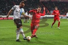 3. Liga - FC Ingolstadt 04 - 1860 München - Marcel Gaus (19, FCI) im Zweikampf mit Weber Felix (4, München)