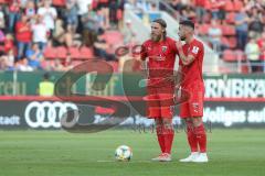 3. Liga - Fußball - FC Ingolstadt 04 - Hansa Rostock - Freist0ß Björn Paulsen (4, FCI) Fatih Kaya (9, FCI)