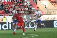 3. Liga - Fußball - FC Ingolstadt 04 - Hansa Rostock - Zweikampf Fatih Kaya (9, FCI) Sven Sonnenberg (Rostock)