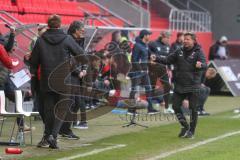 3. Fußball-Liga - Saison 2019/2020 - FC Ingolstadt 04 - 1.FC Kaiserslautern - Chef-Trainer Jeff Saibene (FCI) - jubel - Foto: Meyer Jürgen