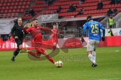 3. Liga - FC Ingolstadt 04 - Carl Zeiss Jena - Fatih Kaya (9, FCI) Justin Schau (25 Jena)