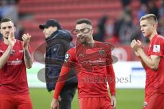 Im Bild: Fatih Kaya (#9 FC Ingolstadt) und Filip Bilbija (#35 FC Ingolstadt)

Fussball - 3. Bundesliga - Ingolstadt - Saison 2019/2020 - FC Ingolstadt 04 - M1. FC Kaiserlautern - 01.02.2020 -  Foto: Ralf Lüger