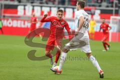 3. Liga - FC Ingolstadt 04 - FC Ingolstadt 04 - SV Meppen - Dennis Eckert Ayensa (#7,FCI)  - Steffen Puttkammer (#22 SV Meppen) - Foto: Stefan Bösl