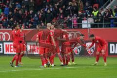 3. Liga - FC Ingolstadt 04 - Carl Zeiss Jena - Tor Schuß Fatih Kaya (9, FCI) mit Nico Antonitsch (5, FCI) Thomas Keller (27, FCI) Jonatan Kotzke (25 FCI) Björn Paulsen (4, FCI) Peter Kurzweg (16, FCI)