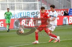 3. Liga - FC Ingolstadt 04 - 1. FC Magdeburg - Dennis Eckert Ayensa (7, FCI) Müller Tobias (5 Magdeburg) Zweikampf