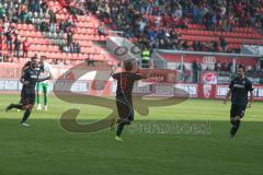 3. Fußball-Liga - Saison 2019/2020 - FC Ingolstadt 04 -  Preußen Münster - Der 2:2 Ausgleichstreffer durch Marcel Gaus (#19,FCI)  - jubel  - Foto: Meyer Jürgen