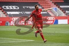 3. Liga - FC Ingolstadt 04 - FC Bayern Amateure - Tor Ausgleich Jubel 1:1 Marcel Gaus (19, FCI) Flieger