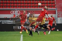 3. Liga - FC Ingolstadt 04 - SV Waldhof Mannheim - Ecke, Björn Paulsen (4, FCI) Tobias Schröck (21, FCI) Flick Florian (32 Mannheim) Nico Antonitsch (5, FCI)