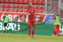 3. Fußball-Liga - Saison 2019/2020 - FC Ingolstadt 04 - Hansa Rostock - Björn Paulsen (#4,FCI)  nach dem 1:2 Anschlusstreffer ist enttäuscht - Foto: Meyer Jürgen