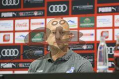 Im Bild: Torsten Lieberknecht (Trainer MSV Duisburg) auf der Pressekonferenz

Fussball - 3. Bundesliga - Ingolstadt - Saison 2019/2020 - FC Ingolstadt 04 - MSV Duisburg - 27.07.2019 -  Foto: Ralf Lüger/rsp-sport.de