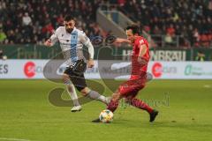 3. Liga - FC Ingolstadt 04 - 1860 München - Bekiroglu Efkan (20, München) Peter Kurzweg (16, FCI)