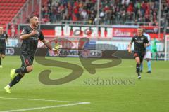 3. Fußball-Liga - Saison 2019/2020 - FC Ingolstadt 04 - Chemnitzer FC - Der 1:0 Führungstreffer durch Fatih Kaya (#9,FCI)  - jubel - Foto: Meyer Jürgen