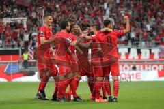 3. Liga - Fußball - FC Ingolstadt 04 - Würzburger Kickers - Tor Fatih Kaya (9, FCI), 1:0 Jubel, Robin Krauße (23, FCI) Peter Kurzweg (16, FCI) Stefan Kutschke (30, FCI)