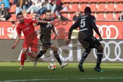 3. Liga - FC Ingolstadt 04 - KFC Uerdingen 05 - Fatih Kaya (9, FCI) Adam Matuschyk (KFC 31) Lukimya Assani (KFC 5)