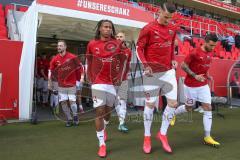 3. Fußball-Liga - Saison 2019/2020 - FC Ingolstadt 04 - Victoria Köln - Stefan Kutschke (#30,FCI)  - Ganiggia Ginola Elva (#14,FCI)  -beim warm machen - Foto: Meyer Jürgen